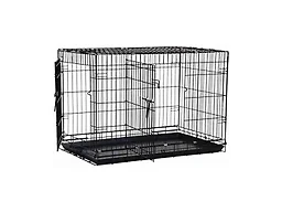Precision Pet Products Two Door Great Crate Wire Dog Crate, 30 Inch, For Pets 30-50 Lbs, With 5-Point Locking System