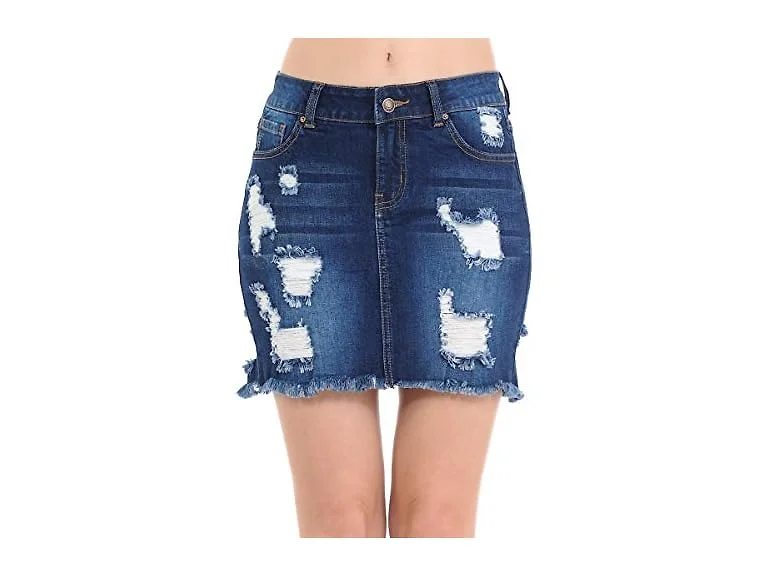 WAX Jean Women (L) Wax Women's Juniors Short Skirt