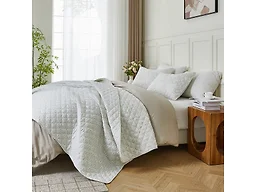 Vintage Floral Printed Quilt Set