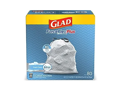 Glad ForceFlex Kitchen Bags 80ct
