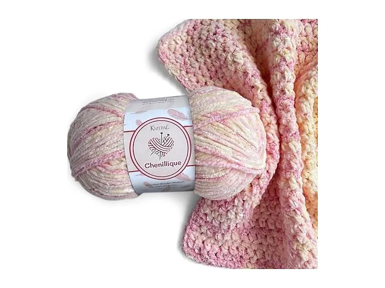 Chenillique #4 Velvet Chenille Yarn, 4-Pack