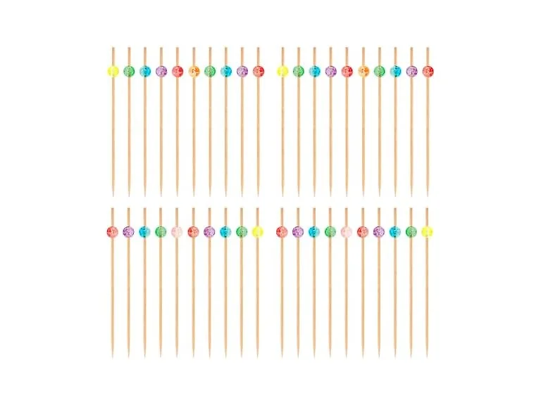 OGGI Wooden Cocktail Picks Sticks 50 pcs 