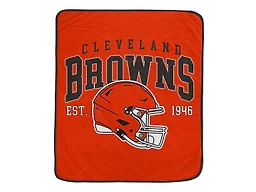 NFL Team Vintage Helmet Cozy Throw - Cleveland Browns