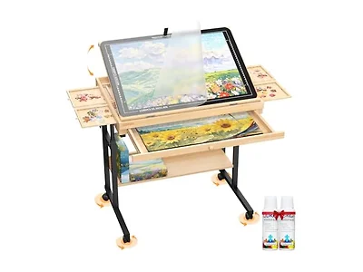 Wooden Puzzle table with Drawers