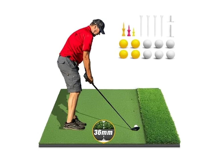 Joloofu 5x4ft Dual-Turf Golf Mat 36mm