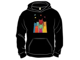 Minimalist Cats and Birds