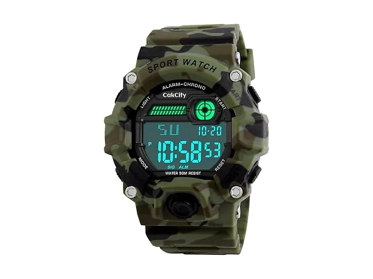 CakCity Boys Camouflage LED Sport Watch
