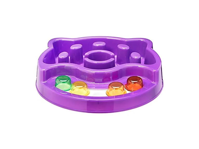 Amazon Basics Pet Activity Center and Feeder, Purple