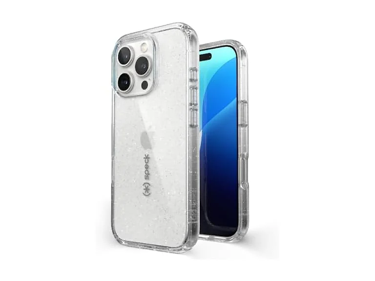 Speck Clear iPhone 16 Pro Case Glitter