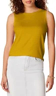 Amazon Essentials Women's Relaxed-Fit Loose Fit Sleeveless Muscle Tank Top, Dark Golden Yellow, X-Large