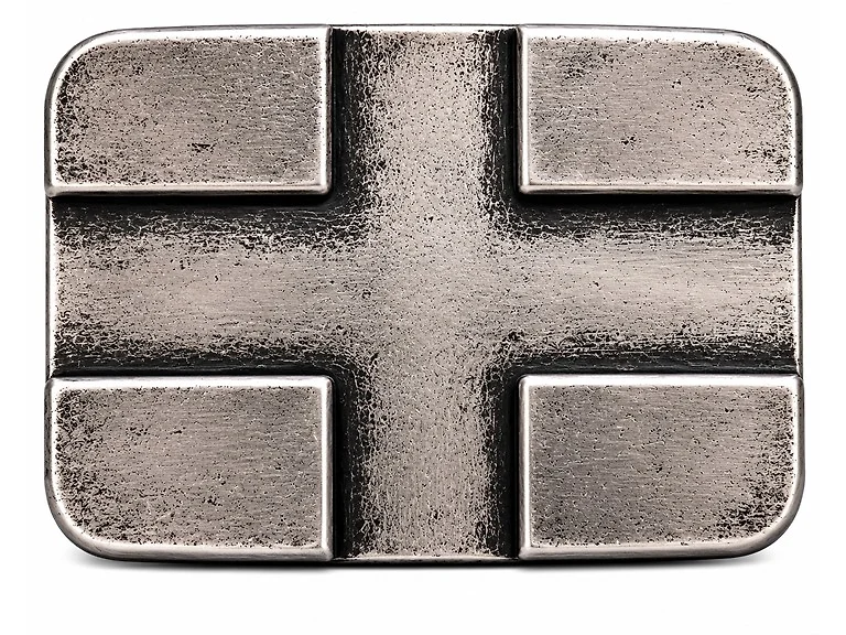 Antique Silver Cross Belt Buckle
