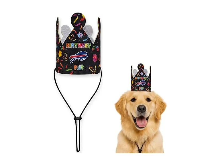 NFL Buffalo Bills Pet Birthday Crown, NFL Dog