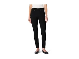 Amazon Essentials Women's Stretch Denim Mid-Rise Pull-On Skinny Jegging, Black, 8