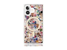 Flaunt Official Square iPhone 17 Case - Rainbow Confetti Tortoise Shell | Compatible with MagSafe and Wireless Charging - Stylish Lightweight Case for iPhone 17 - Drop-Tested and Shockproof