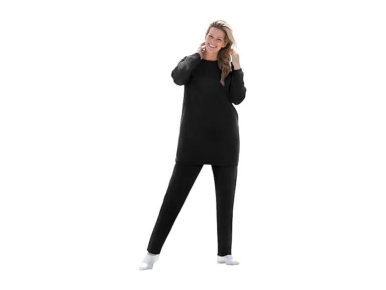 Woman Within Women (L) Fleece Sweatshirt Set