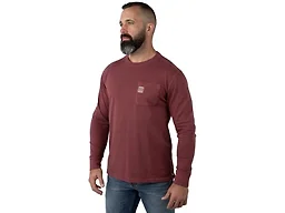 Field & Stream Men's Flush Out Long Sleeve Pocket Tee, Port, X-Large