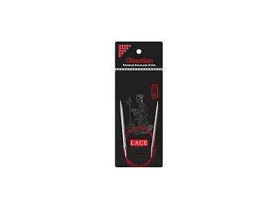 ChiaoGoo SS Red Lace Circular, 16-In