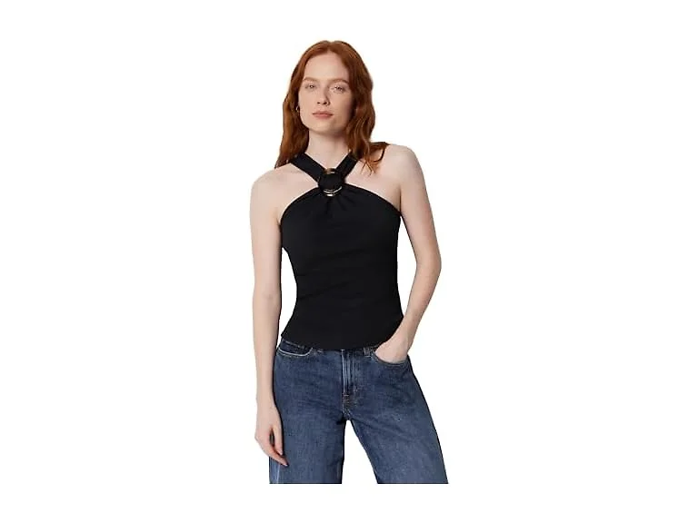 Amazon Essentials Women (L) Slim-fit Top Black