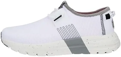 Hey Dude Womens Shoes, Sirocco Sport Stripe, White, 36