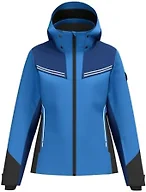 HEAD Women's Joy Ski Jacket - Waterproof, Insulated, Stretch Fabric, Regular Fit, Detachable Hood-French Blue, Large (42)