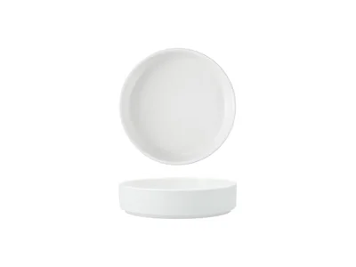 Fortessa Sound Stoneware, 8.5" Straight Sided Bowl (Set of 4), White