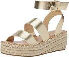 The Drop Women's Listilla Espadrille Wedge Sandal, Gold, 5.5