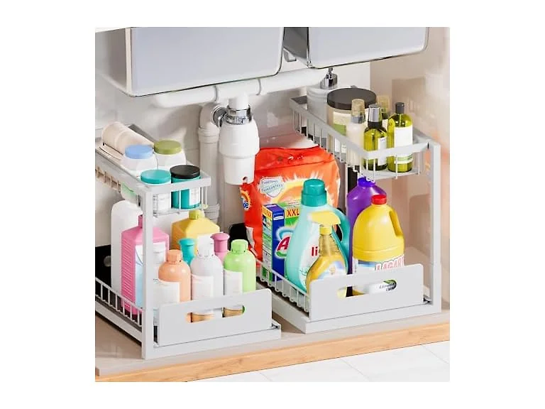 Under Sink Organizer and Storage 2 Pack, Slide Out