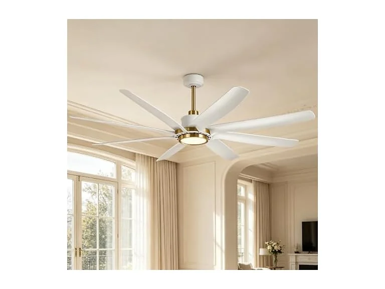 Parrot Uncle 72 Inch Large Ceiling Fan White