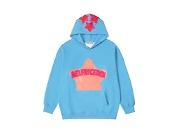 Aelfric Eden Graphic Hoodies for Men Y2K Printed Hoodie Sweatshirt Casual Oversized Long Sleeve Vintage Streetwear Hiphop Hooded Pullover Blue X-Small