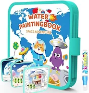 K'ONLE Reusable Water Painting Books, 10 Pages Space Coloring Books