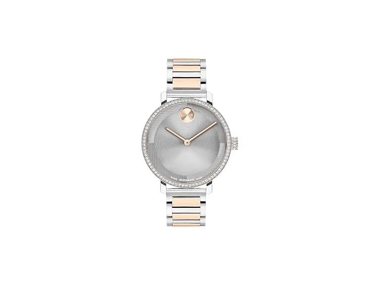 Movado Women's Bold Rose Gold Crystal-Set - Watch
