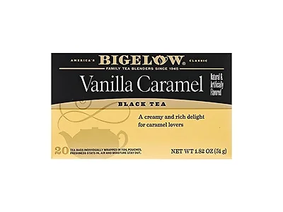 Bigelow Vanilla Caramel Black Tea (20 Tea Bags)