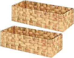 Set of 2 Wicker Storage Baskets