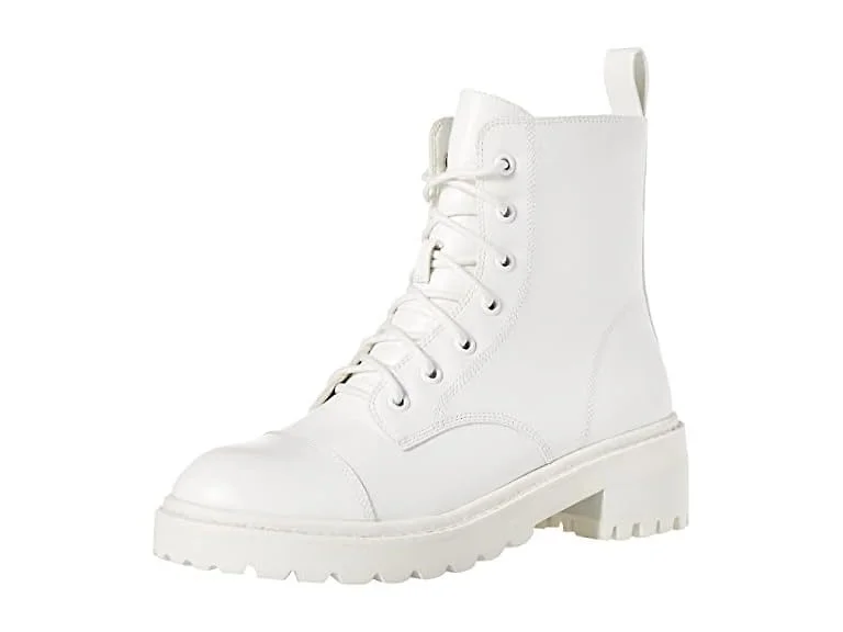 The Drop Women's Sparta Chunky Sole Lace Up Combat Boot