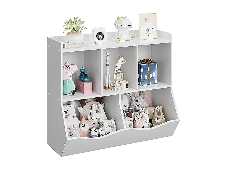 GAOMON Toy Bookshelf Cubby White