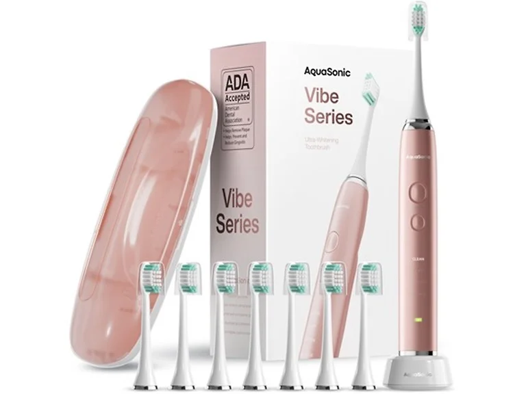AquaSonic Vibe Whitening Toothbrush Rose Gold