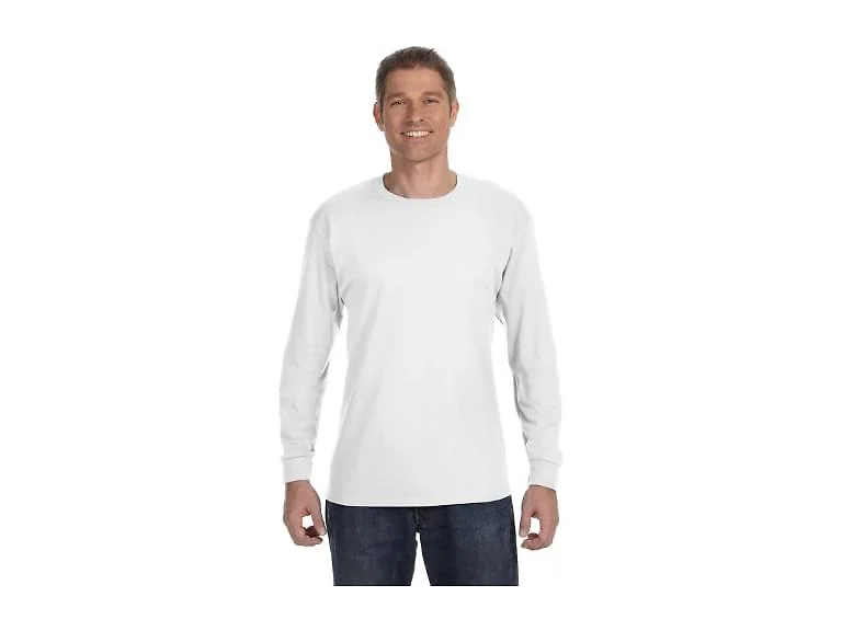 Hanes Men (XL) Long-sleeve Crewneck Loose T-shirt