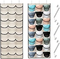 24 Pocket Over Door Hat Organizer