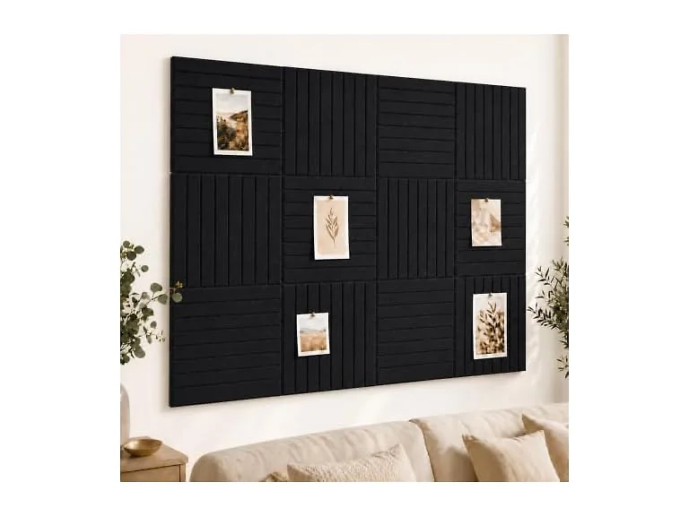 Stripe Felt Bulletin Board Tiles, Cork