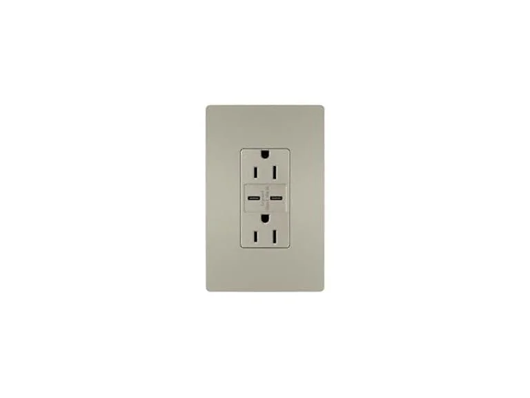 Legrand Pass R26USB 6.0A Nickle Wall Plate