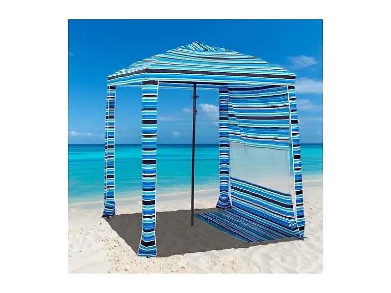 Beach Shade Canopy UPF 50+ 6x6 Blue