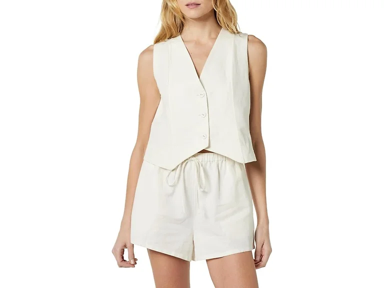 The Drop Women (L) ESMA Linen Vest