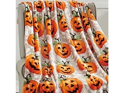 Luxury Home PUMPKINS-THROW Halloween Themed Throw Blanket