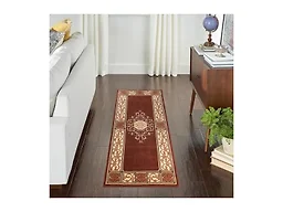 Superior Indoor Washable Area Rug, Non Slip, 2'7"x6', Toffee