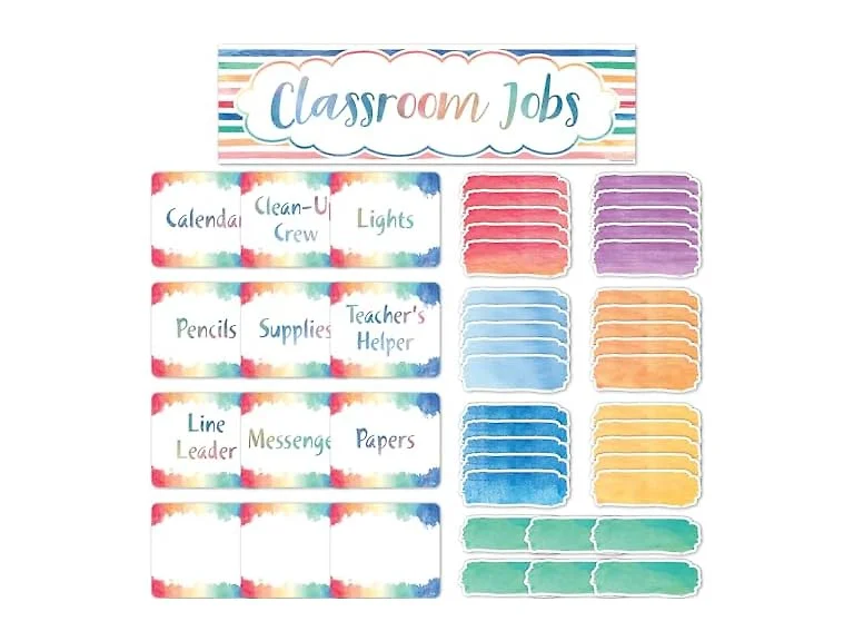 Teacher Created Resources Watercolor Classroom Jobs