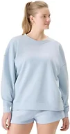 florence by mills Women's Cozy Crush Oversized Crewneck Sweatshirt, Niagara MistSmall