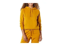 Amazon Essentials Women's Regular-Fit Midweight Fleece Pullover Hoodie with Kangaroo Pocket (Available in Plus Size), Tabacco, Large