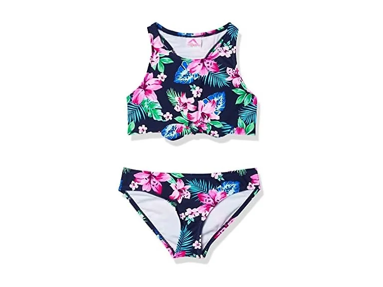 Kanu Surf Girls' Addie Racer Beach Sport Bikini