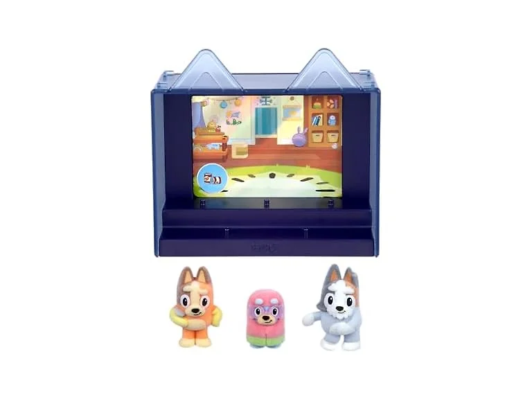 Bluey Fuzzies Episode Pack: Grannies, 3 Flocked Mini-Figures