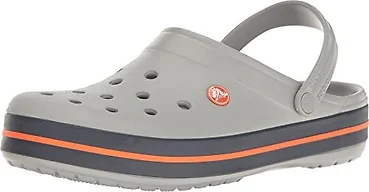 Crocs Crocband Unisex Clog Light Grey/Navy Size M6W8